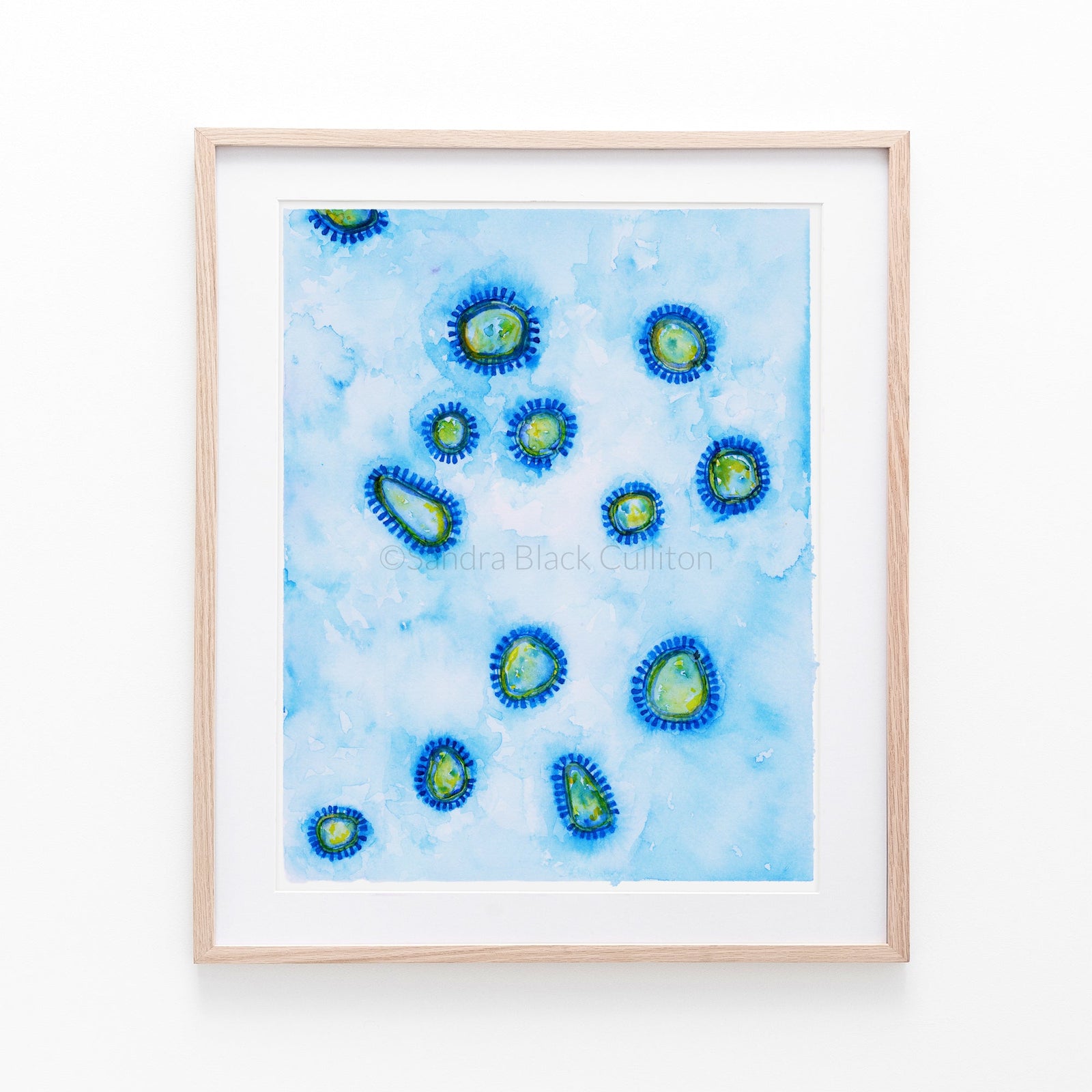 Influenza print framed