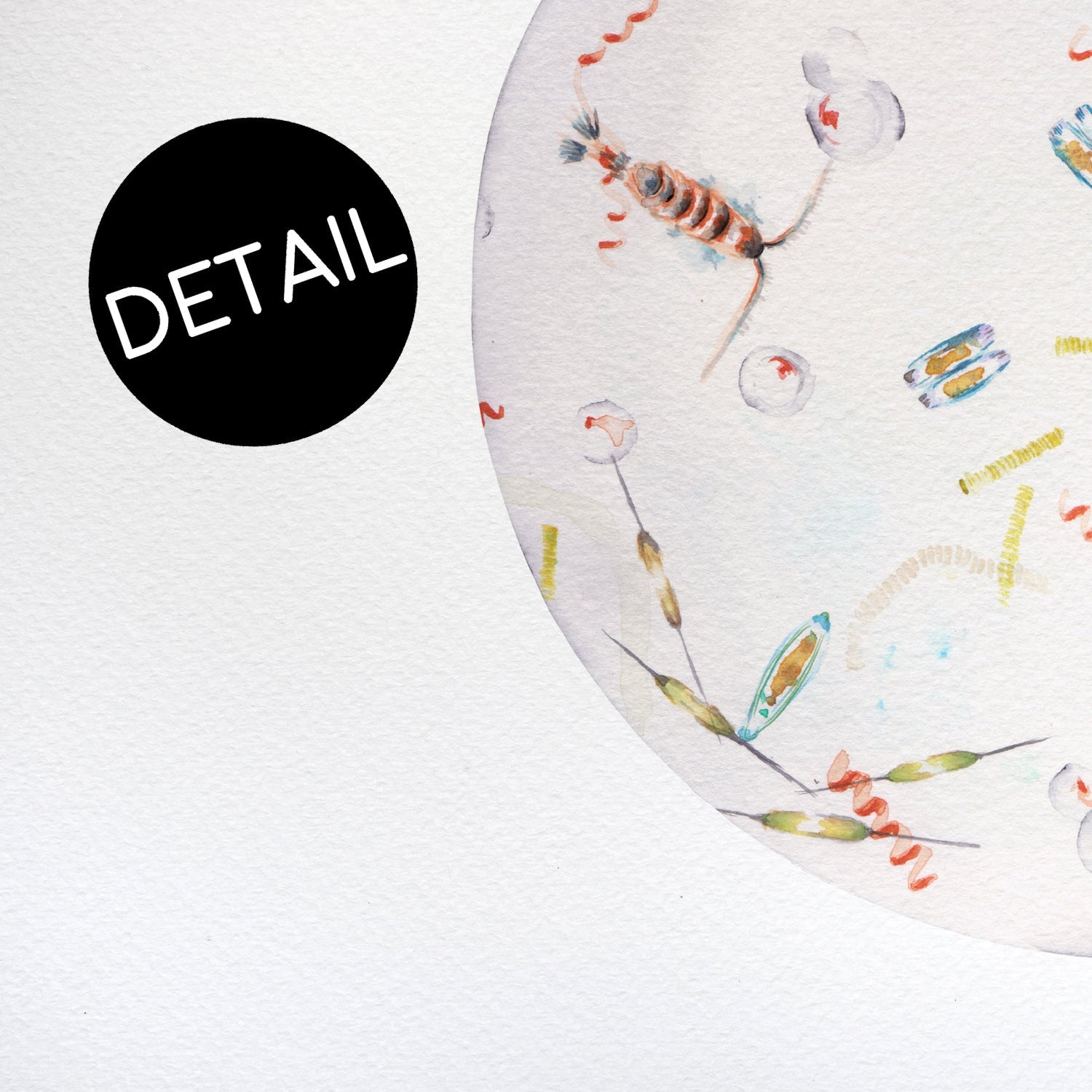 Seawater print in detail