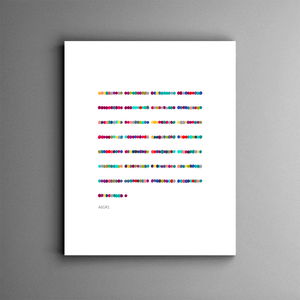 ASGR1 sequence fine art print