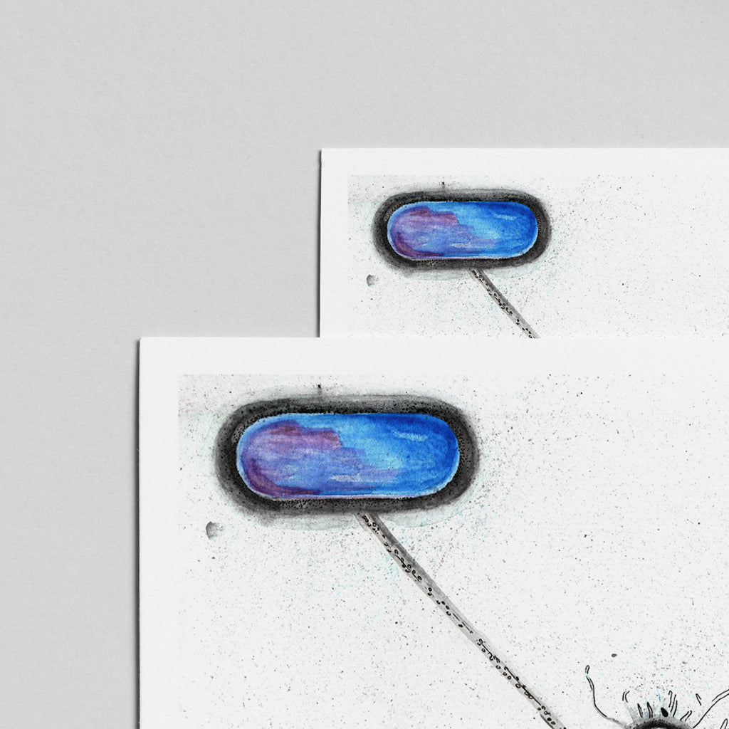 Bacterial Conjugation,[product type] - Sandra Black Science Art