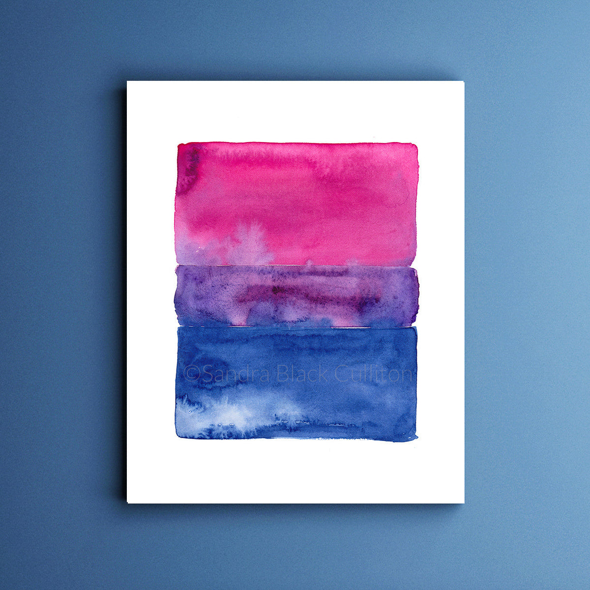 Bisexual pride flag against white background