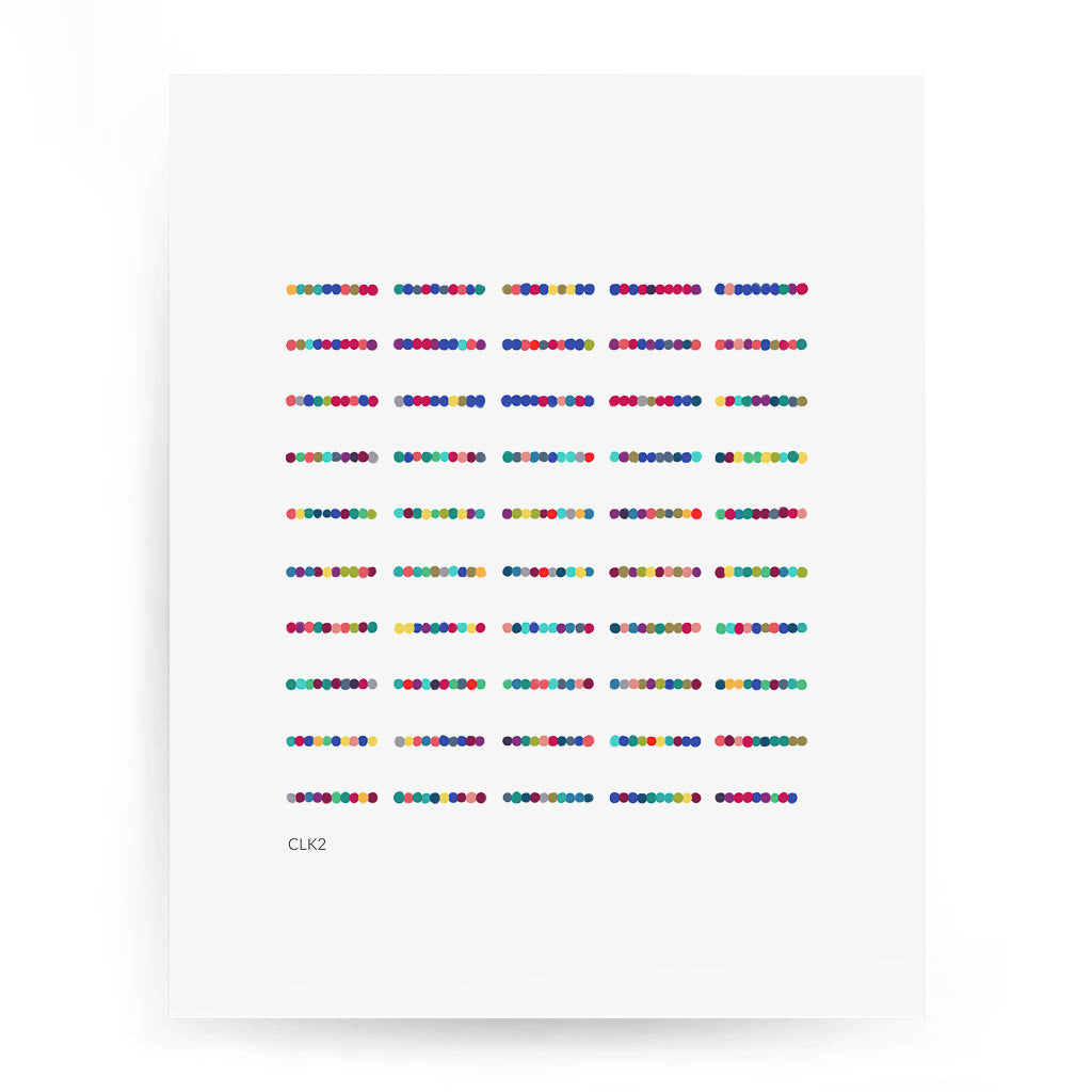 CLK2 sequence art print