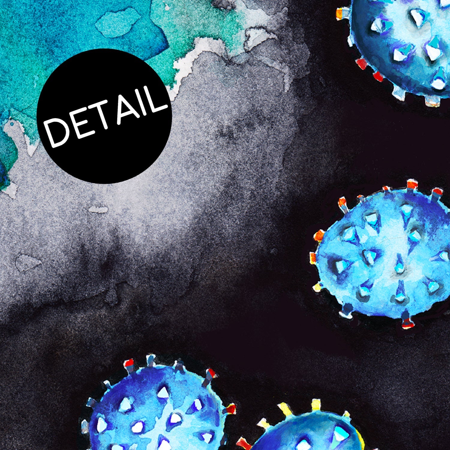 Coronavirus print detail