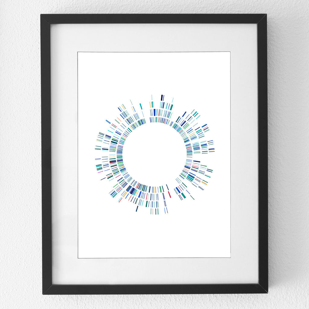 Genomic map fine art print