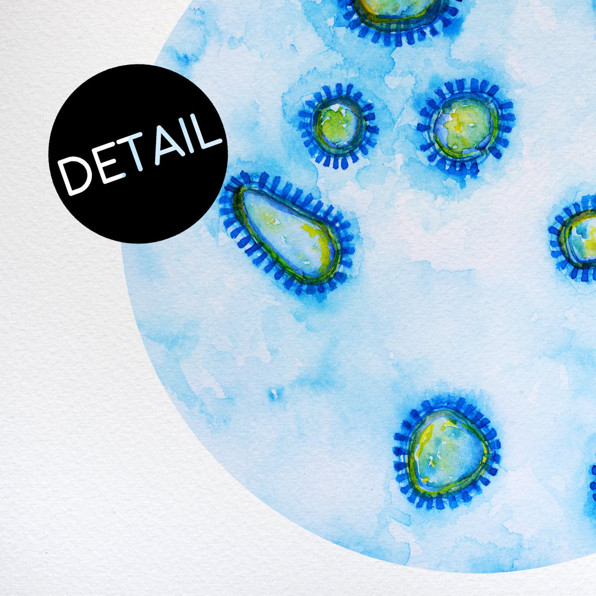 Influenza EM print detail