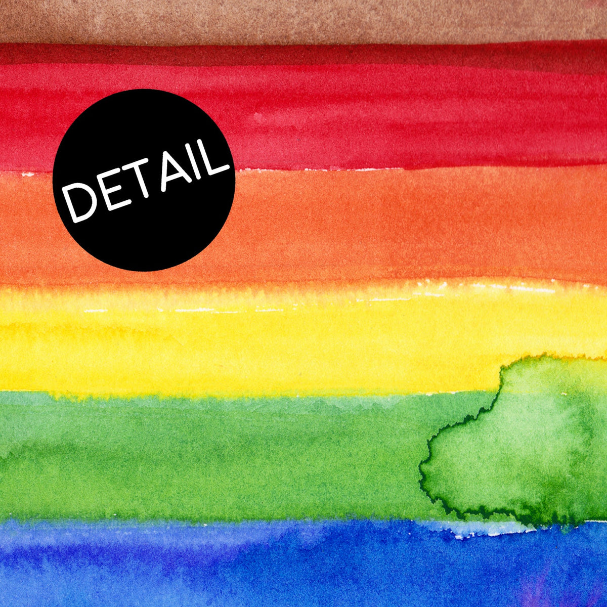 Philadelphia Pride Flag Watercolor Fine Art Print Detail