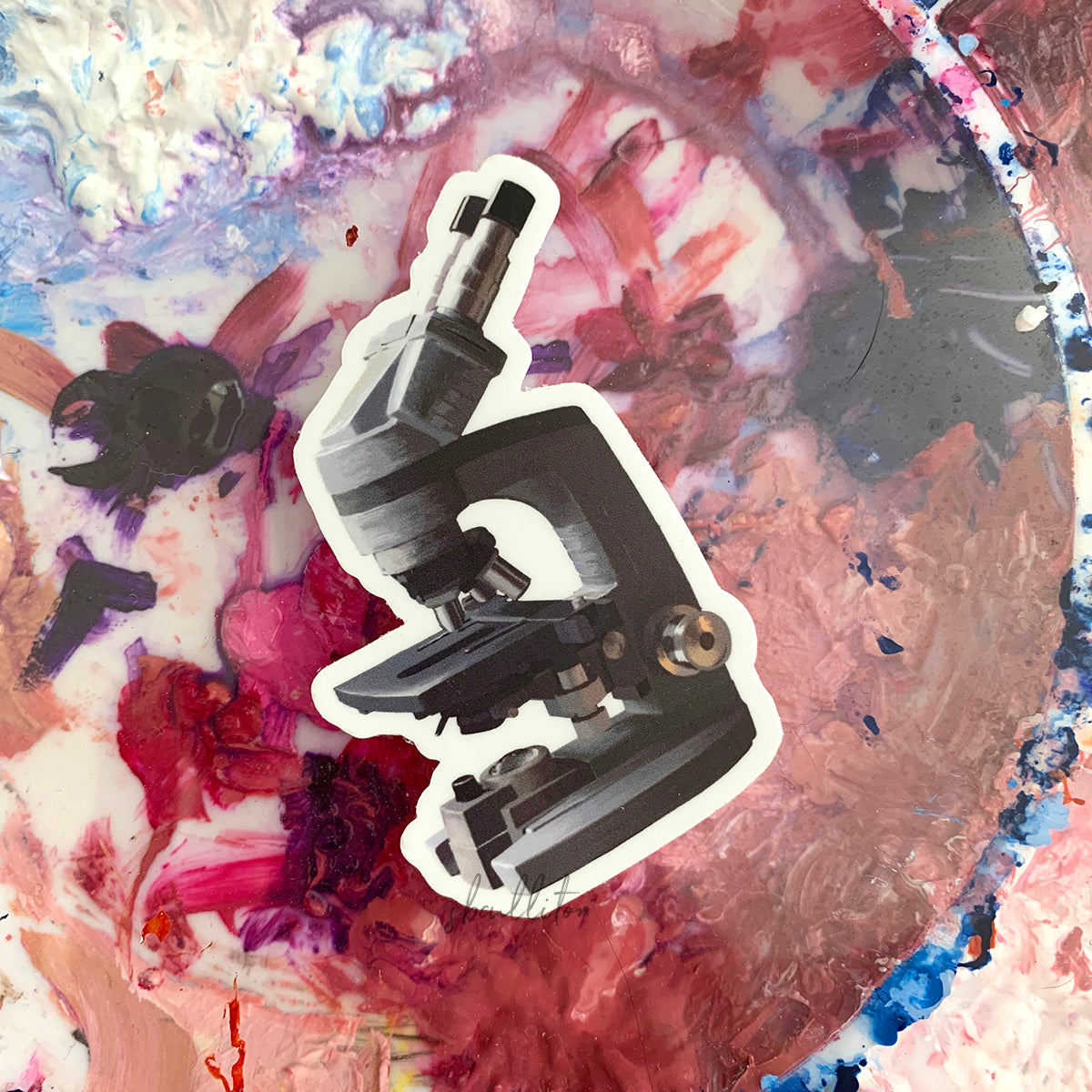 Microscope Sticker - Sandra Black Culliton