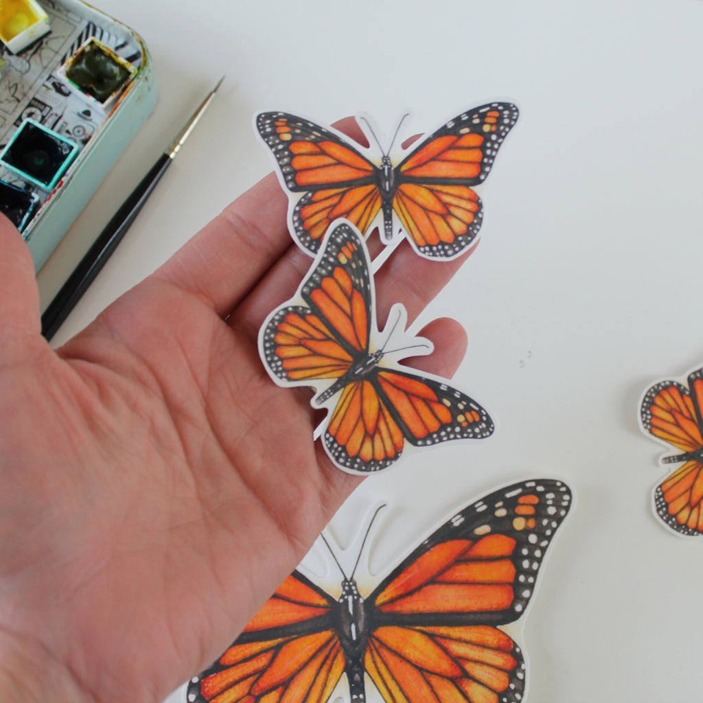 Monarch Vinyl Stickers - Sandra Black Culliton