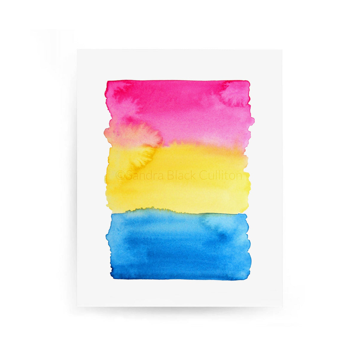 Pansexual watercolor print