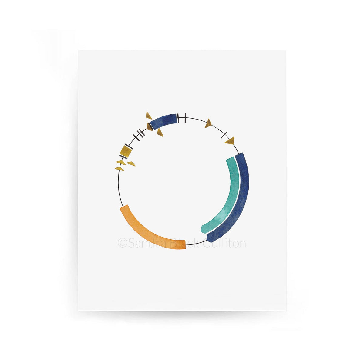 Plasmid 40 fine art print against white background