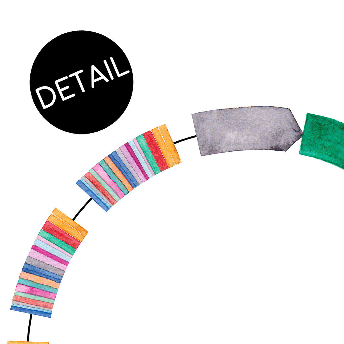 Up close detail of art print plasmid.