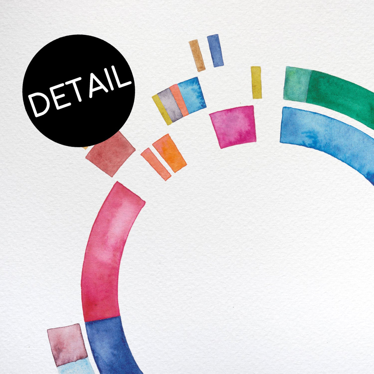 SARS-CoV-2 Genome No. 1 - up close detail of fine art print.