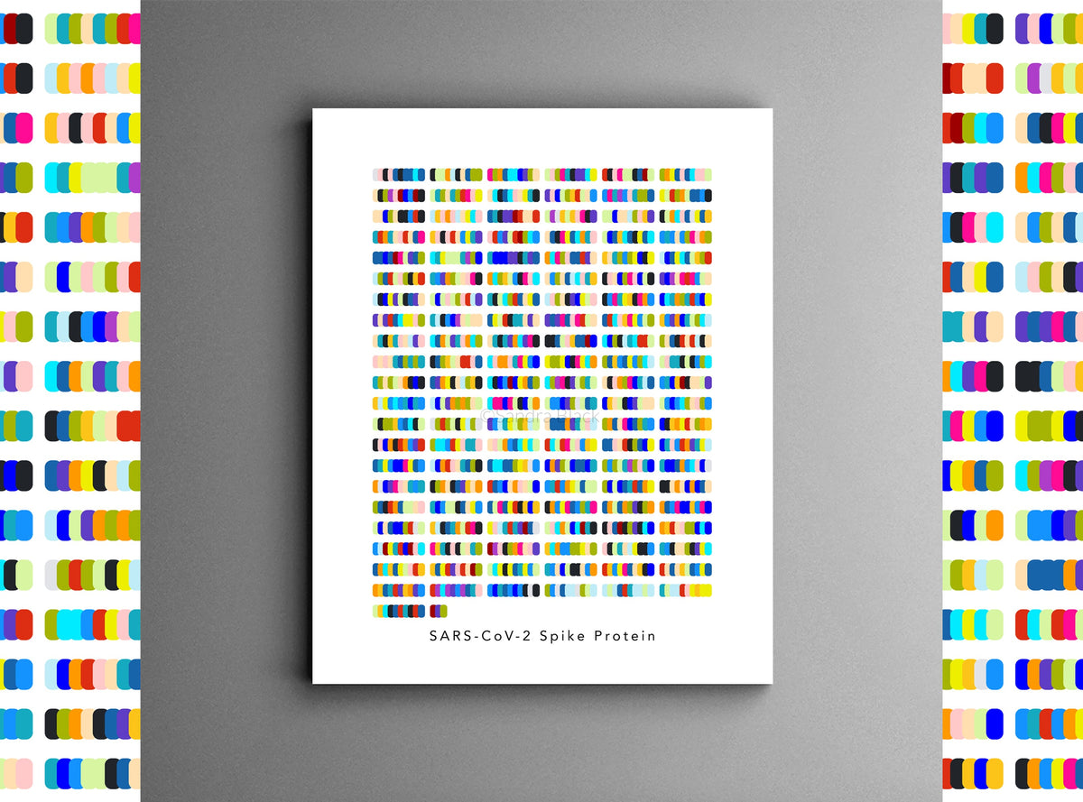 SARS-CoV-2 Spike Protein,[product type] - Sandra Black Science Art