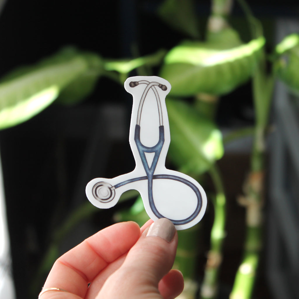 Stethoscope Vinyl Sticker - Sandra Black Culliton