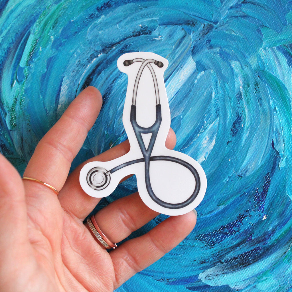 Stethoscope Vinyl Sticker - Sandra Black Culliton