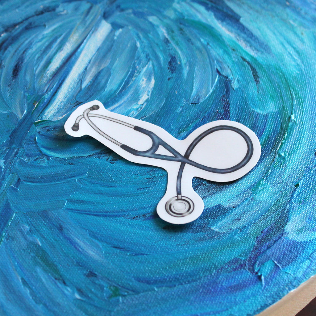 Stethoscope Vinyl Sticker - Sandra Black Culliton
